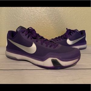 NWOB Nike Kobe X TB Purple/Silver Sz 16.5 Sneaker